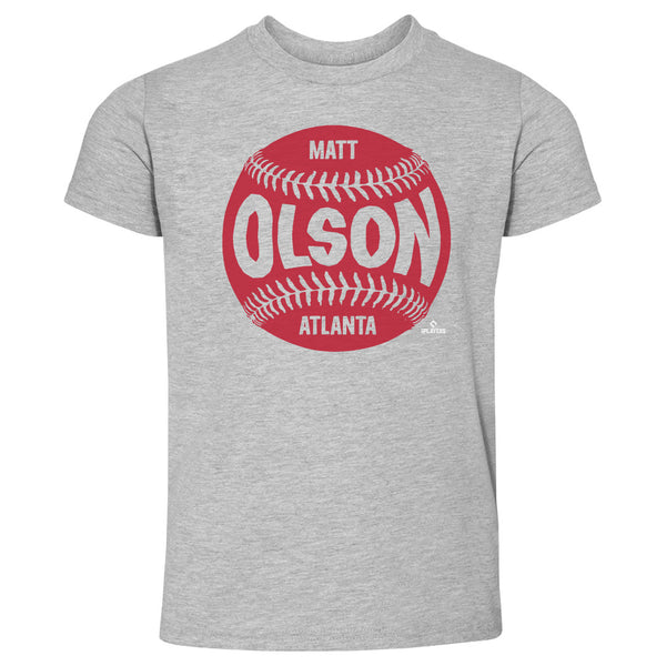  Matt Olson Toddler Shirt (Toddler Shirt, 2T, Heather Gray) - Matt  Olson Atlanta Stance WHT : Sports & Outdoors