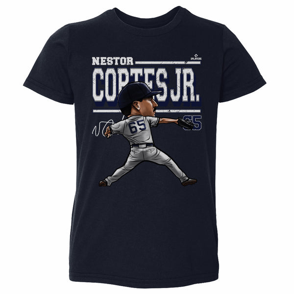  Nestor Cortes Shirt (Cotton, Small, Heather Gray