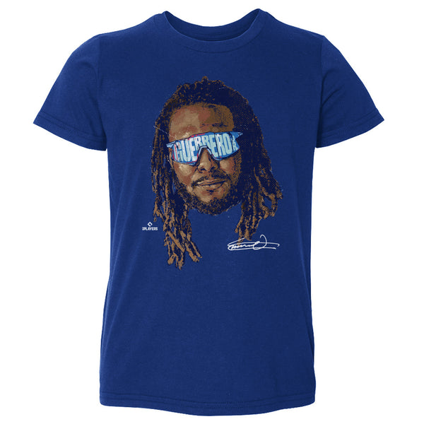 Vladimir Guerrero Jr. Kids Toddler T-Shirt - Heather Gray - Toronto | 500 Level Major League Baseball Players Association (MLBPA)