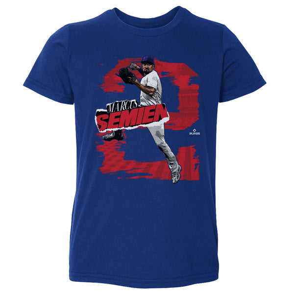 Marcus Semien Kids Toddler T-Shirt - Heather Gray - Texas | 500 Level Major League Baseball Players Association (MLBPA)
