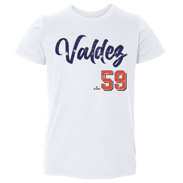 Framber Valdez Kids Toddler T-Shirt - Navy - Houston | 500 Level Major League Baseball Players Association (MLBPA)