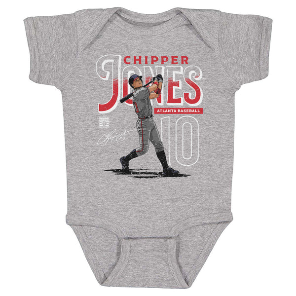 Chipper Jones Atlanta Braves Baseball Baby Grow - My Icon Clothing