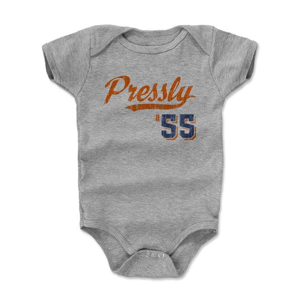 Ryan Pressly Kids Toddler T-Shirt - Heather Gray - Houston | 500 Level Major League Baseball Players Association (MLBPA)