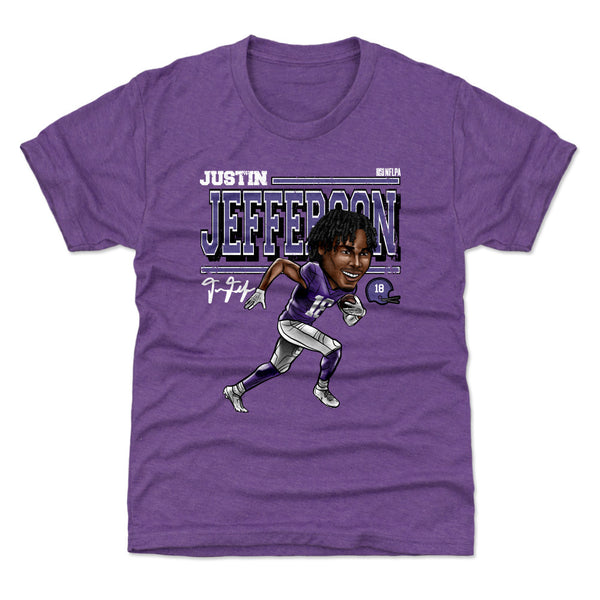 Justin Jefferson Youth Shirt, Minnesota Football Kids T-Shirt