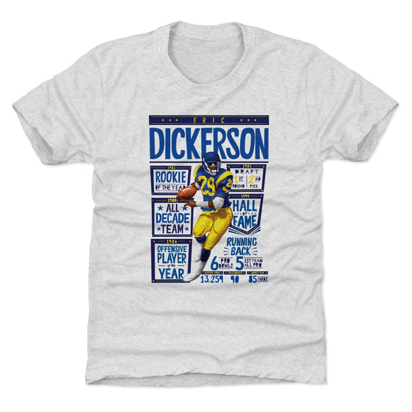 Men's 500 Level Eric Dickerson Los Angeles White T-Shirt