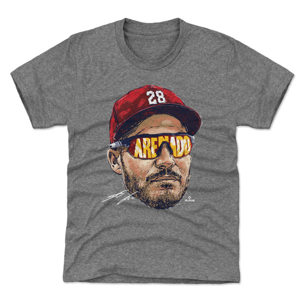 Yadier Molina Men's Premium T-Shirt - Tri Red - St. Louis | 500 Level Major League Baseball Players Association (MLBPA)