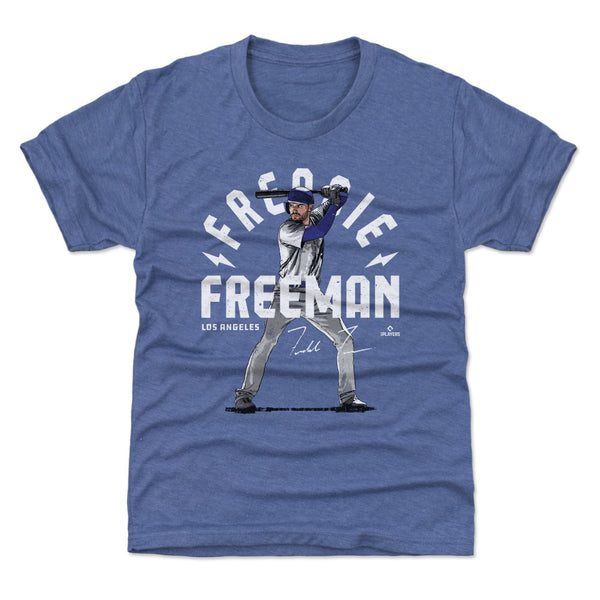 Freddie Freeman Kids T-Shirt - Tri Royal - Los Angeles | 500 Level Major League Baseball Players Association (MLBPA)