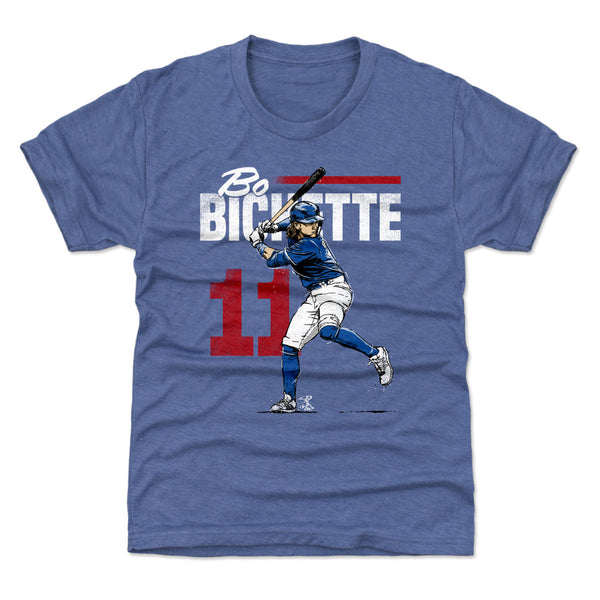 Youth Bo Bichette Toronto Blue Jays Roster Name & Number T-Shirt - Gray