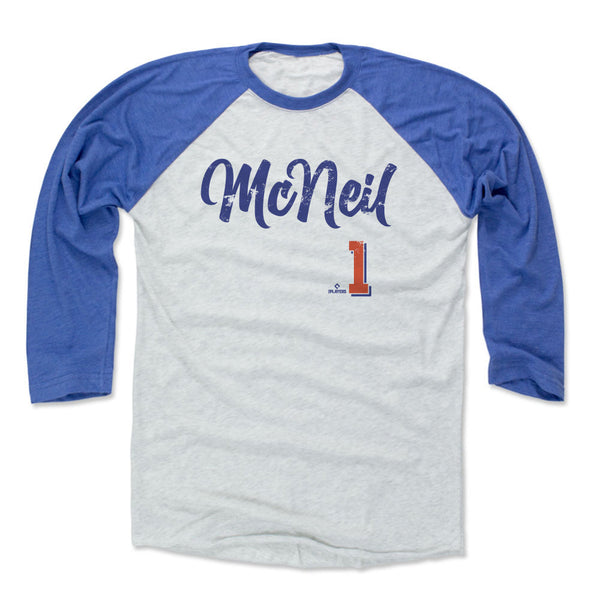 Men's New York Mets Jeff McNeil Majestic White/Royal Official Cool Base  Player Jersey