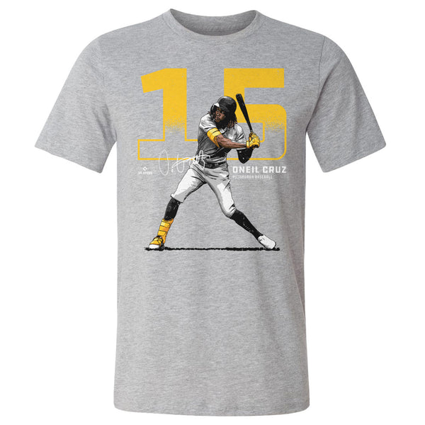 Oneil Cruz Kids T-Shirt - Tri Gray - Pittsburgh | 500 Level Major League Baseball Players Association (MLBPA)