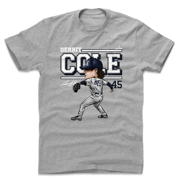 Heart Jersey Number - Gerrit Cole Shirt | New York Y Major League Baseball | Ballpark MVP | mlbpa Unisex Basic Tee / Black / L