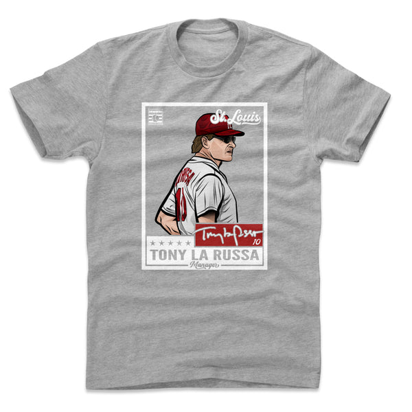 Tony La Russa Shirt, St. Louis Baseball Hall of Fame Men's Cotton T-Shirt