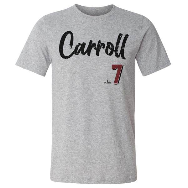 Arizona Diamondbacks Corbin Carroll Men's Cotton T-Shirt - Heather Gray - Arizona | 500 Level Major League Baseball Players Association (MLBPA)