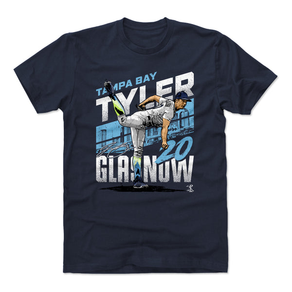  Tyler Glasnow T-Shirt (Premium Men's T-Shirt, Small, Tri Ash) - Tyler  Glasnow Tampa Bay Font : Sports & Outdoors