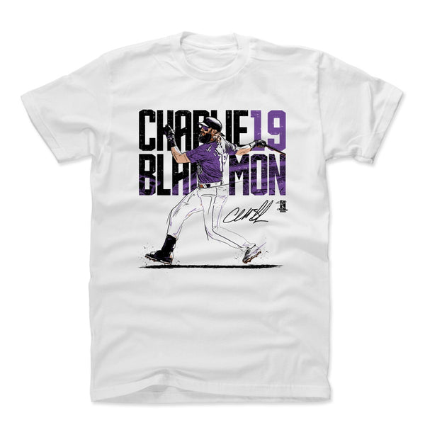 Colorado Rockies Men's 500 Level Charlie Blackmon Colorado Gray Shirt