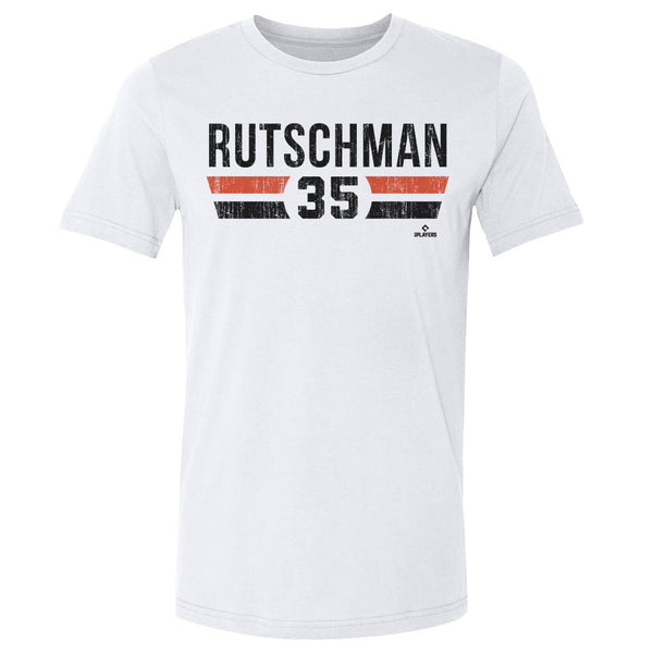 Baltimore Orioles Adley Rutschman Men's Cotton T-Shirt - Heather Gray - Baltimore | 500 Level Major League Baseball Players Association (MLBPA)