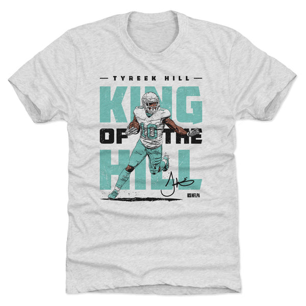 Tyreek Hill Miami Dolphins Men's Name & Number Logo T-Shirt - Ash