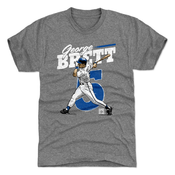 Officially Licensed - National Baseball Hall of Fame and Museum George Brett T-Shirt | Black NBHOF Shirt | Teambrown Apparel True Royal / Adult S / T-Shirt