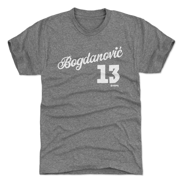 Atlanta Hawks Bogdan Bogdanovic Men's Premium T-Shirt - Tri Red - Atlanta | 500 Level