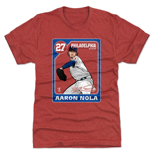 Men's No.27 Aaron Nola Phillies Team Printed Baseball Jersey