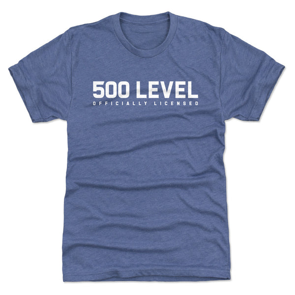 Mookie Betts Men's Premium T-Shirt - Tri Royal - Los Angeles | 500 Level Major League Baseball Players Association (MLBPA)