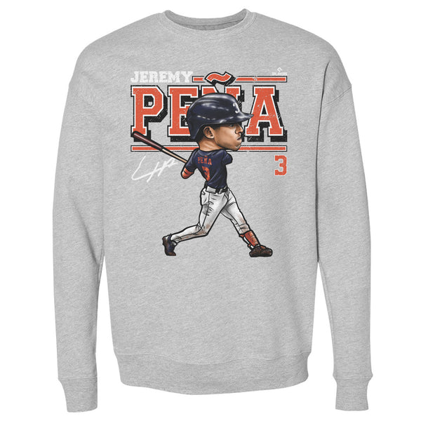 Houston Astros Jeremy Pena Men's Crewneck Sweatshirt - Heather Gray - Houston | 500 Level Major League Baseball Players Association (MLBPA)