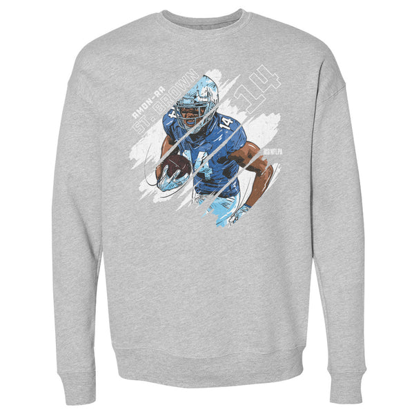 Amon-Ra St. Brown Men's Crewneck Sweatshirt, Detroit Football Men's  Crewneck Sweatshirt