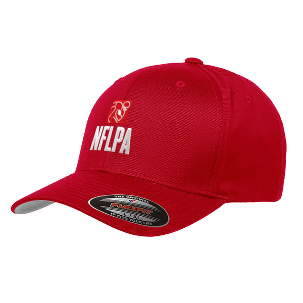 NFLPA Horizontal Logo Red Black WHT