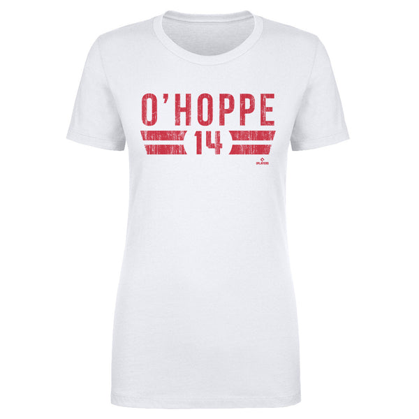 Women's Logan O'Hoppe Name & Number T-Shirt - Red - Tshirtsedge
