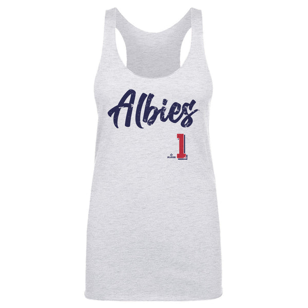  500 LEVEL Ozzie Albies Women's Tank Top Small Heather Gray -  Atlanta Baseball Women's Apparel - Ozzie Albies Bat W WHT : Sports &  Outdoors