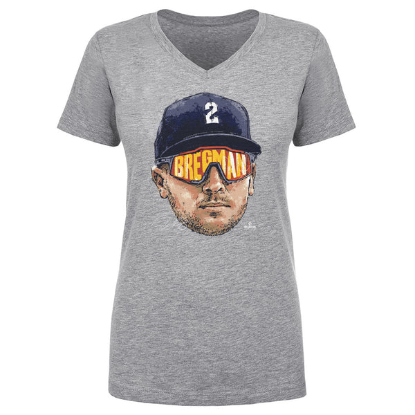  Womens Talk To Me Alex Bregman V-Neck T-Shirt : Clothing, Shoes  & Jewelry