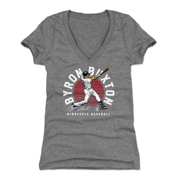Byron Buxton Women's T-Shirt - White - Minnesota | 500 Level Major League Baseball Players Association (MLBPA)