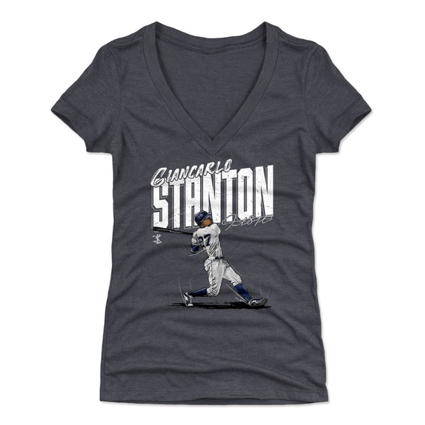 500 LEVEL Giancarlo Stanton Shirt (Cotton, Small, Heather Gray) - Giancarlo  Stanton Chisel WHT