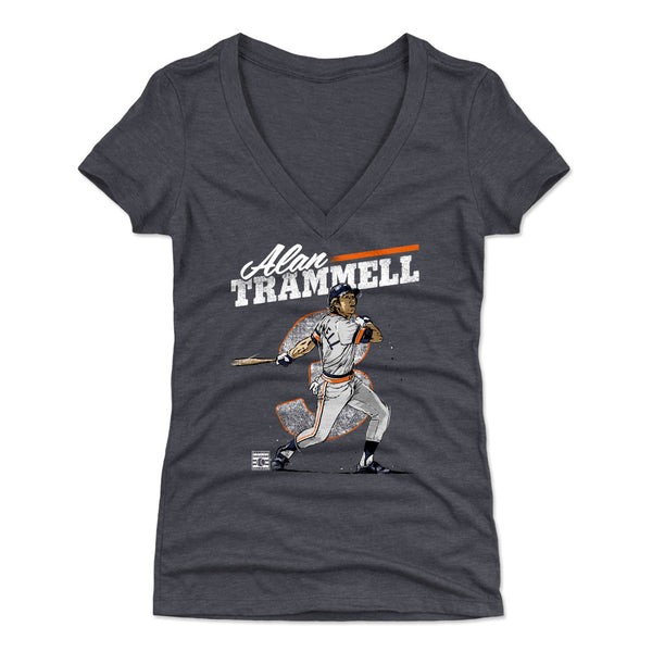 Alan Trammell Women's T-Shirt, Detroit Baseball Hall of Fame Women's  V-Neck T-Shirt