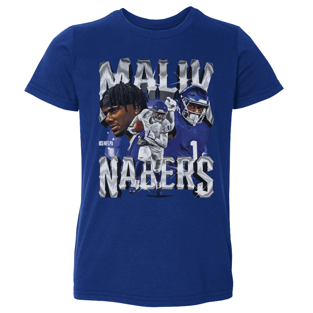 Malik Nabers Kids Toddler T-Shirt | 500 LEVEL