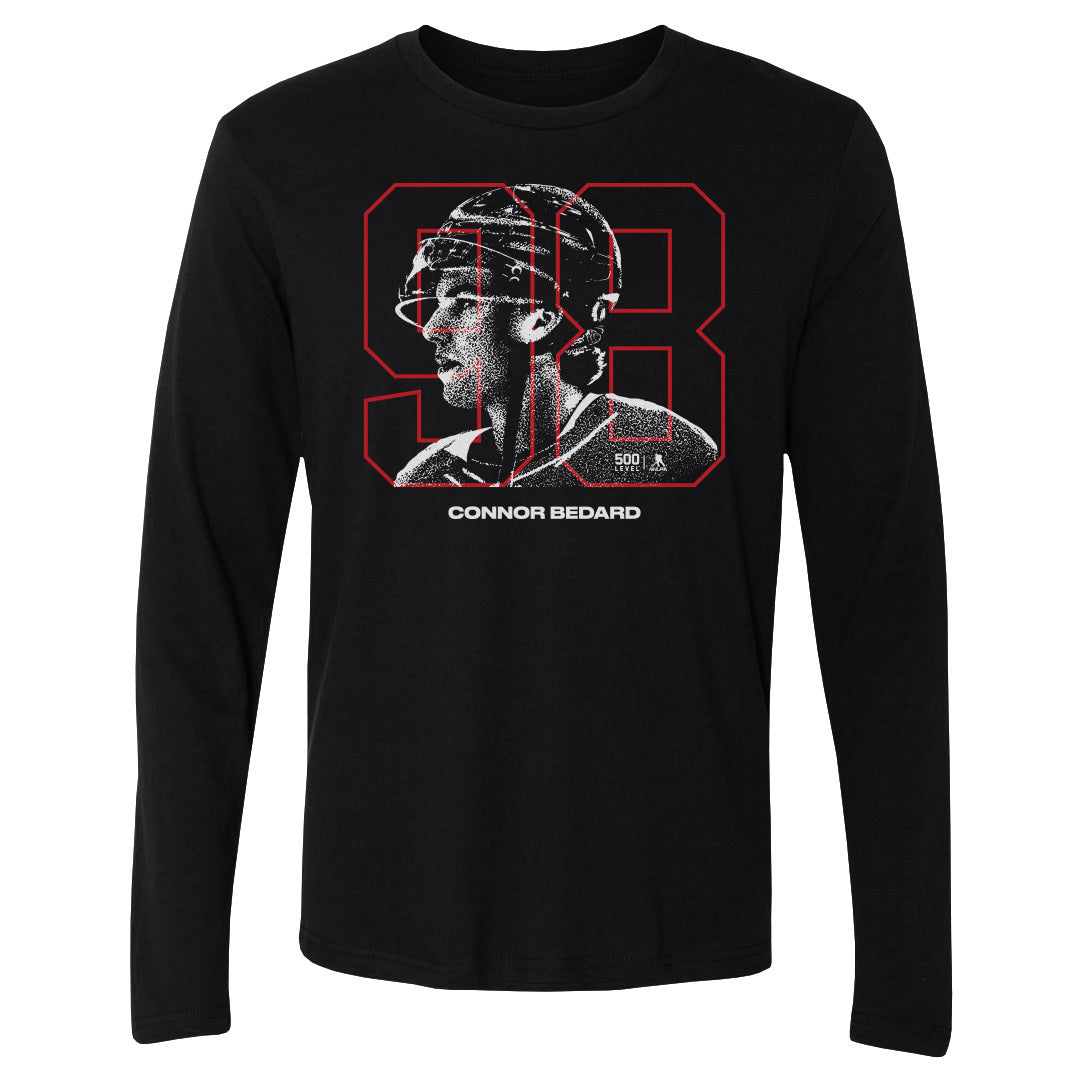 Connor Bedard Men&#39;s Long Sleeve T-Shirt | 500 LEVEL