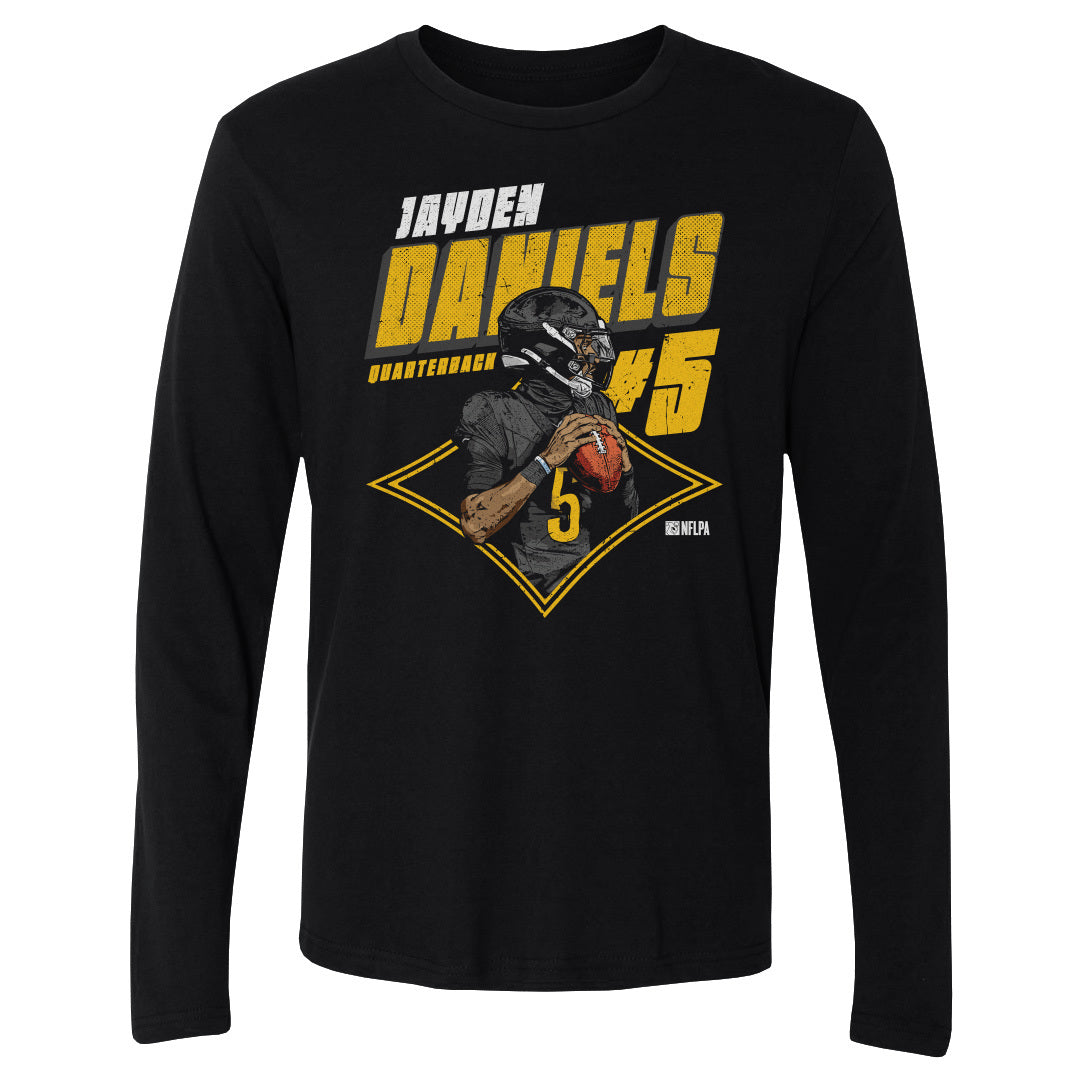 Jayden Daniels Men&#39;s Long Sleeve T-Shirt | 500 LEVEL