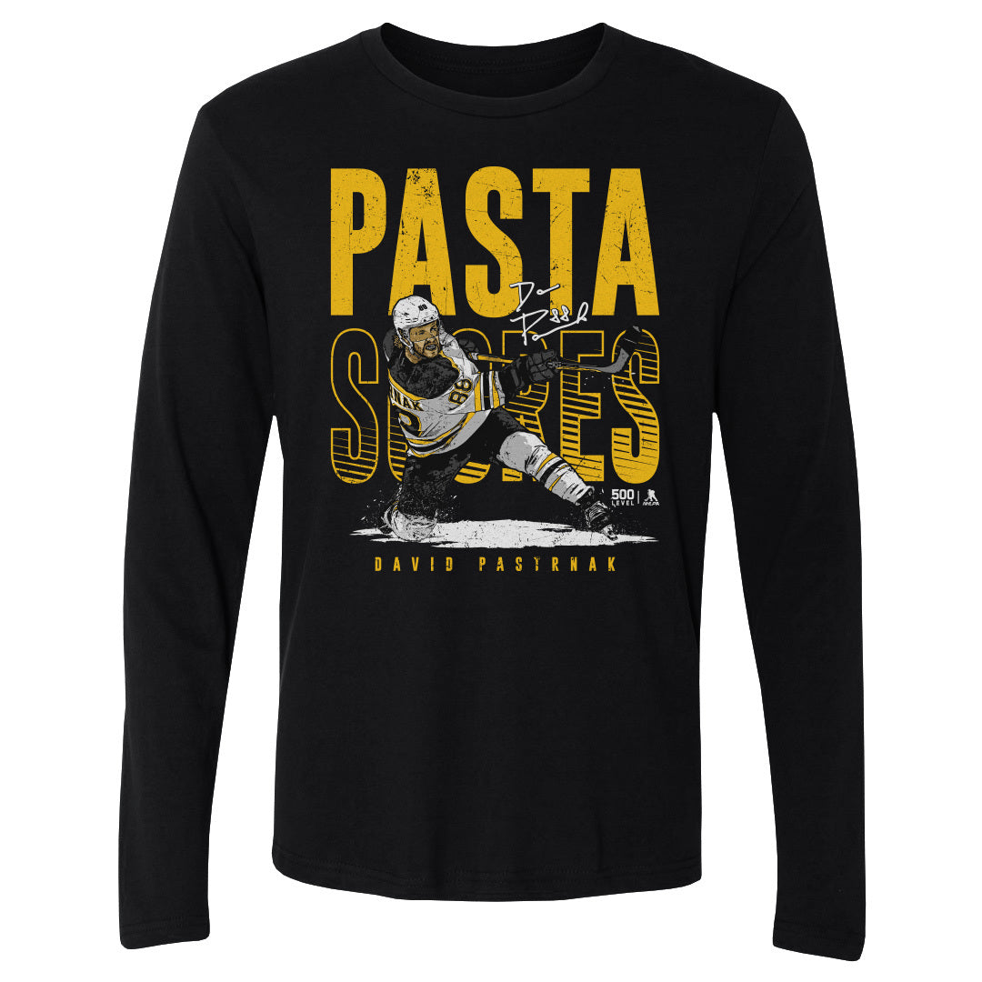 David Pastrnak Men&#39;s Long Sleeve T-Shirt | 500 LEVEL