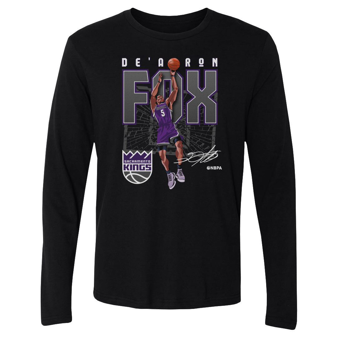 De&#39;Aaron Fox Men&#39;s Long Sleeve T-Shirt | 500 LEVEL