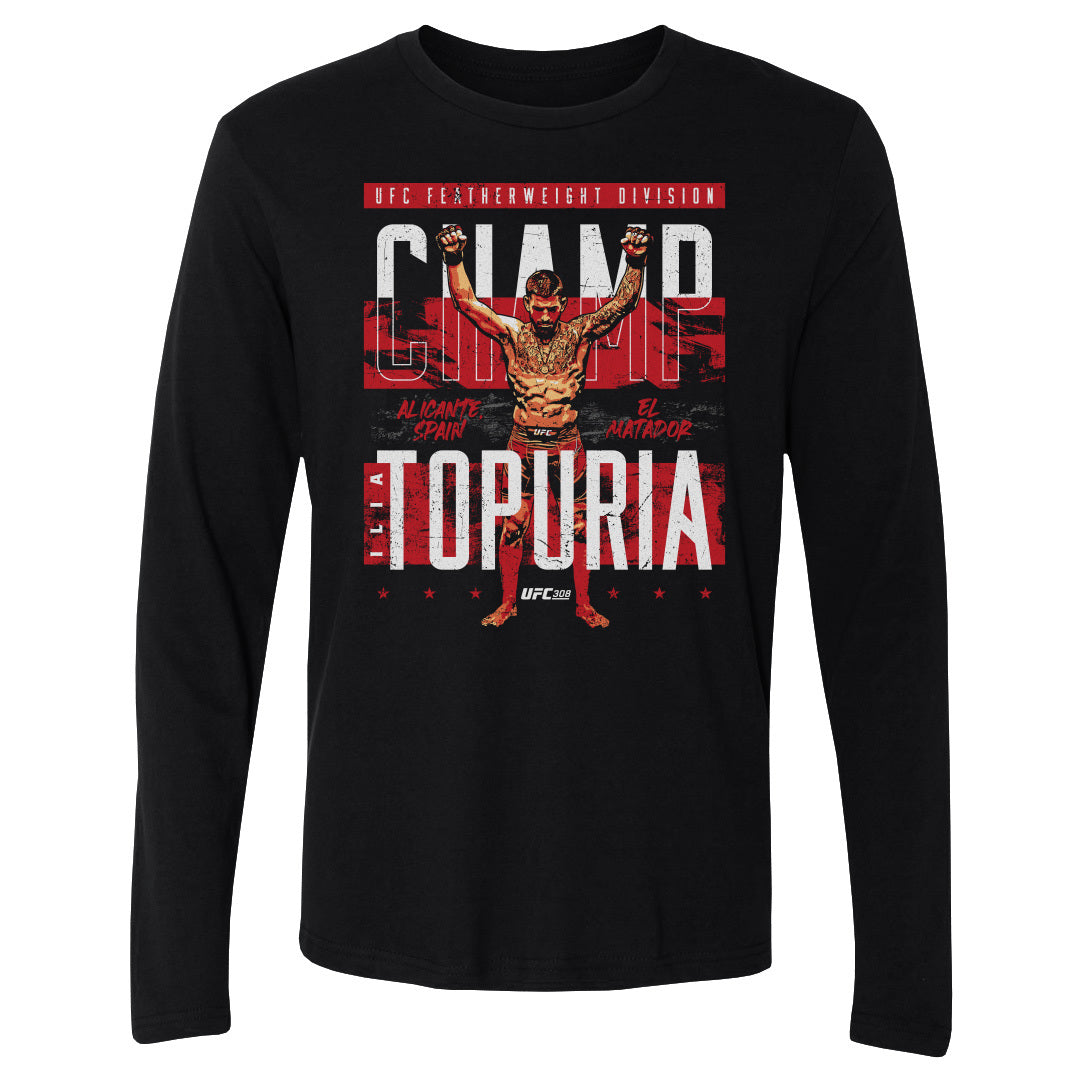 Ilia Topuria Men&#39;s Long Sleeve T-Shirt | 500 LEVEL