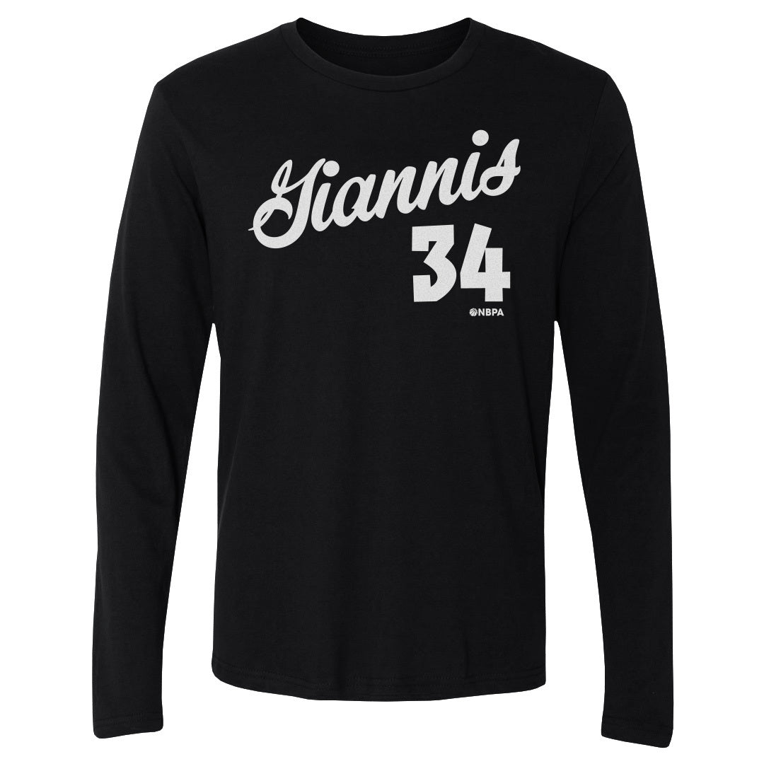 Giannis Antetokounmpo Men&#39;s Long Sleeve T-Shirt | 500 LEVEL