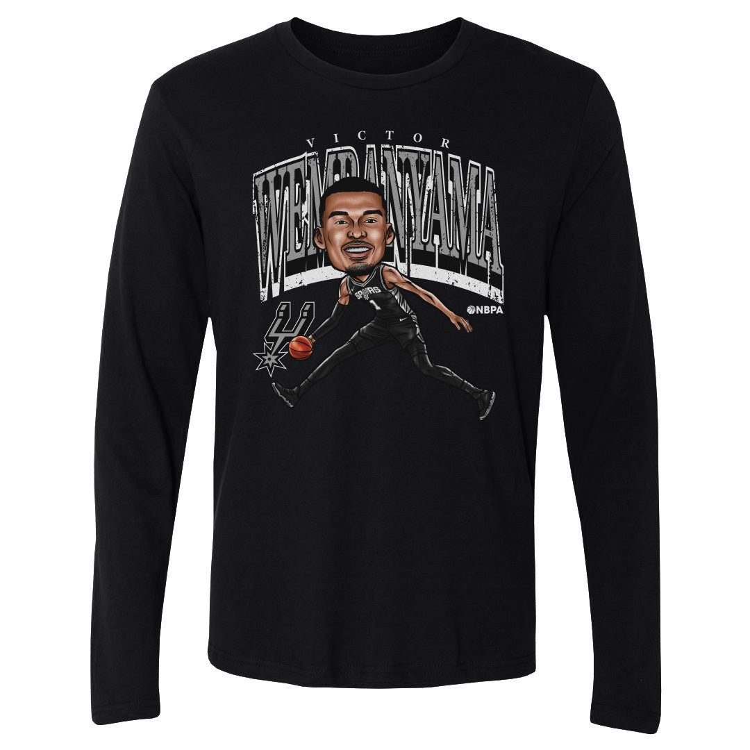 Victor Wembanyama Men&#39;s Long Sleeve T-Shirt | 500 LEVEL