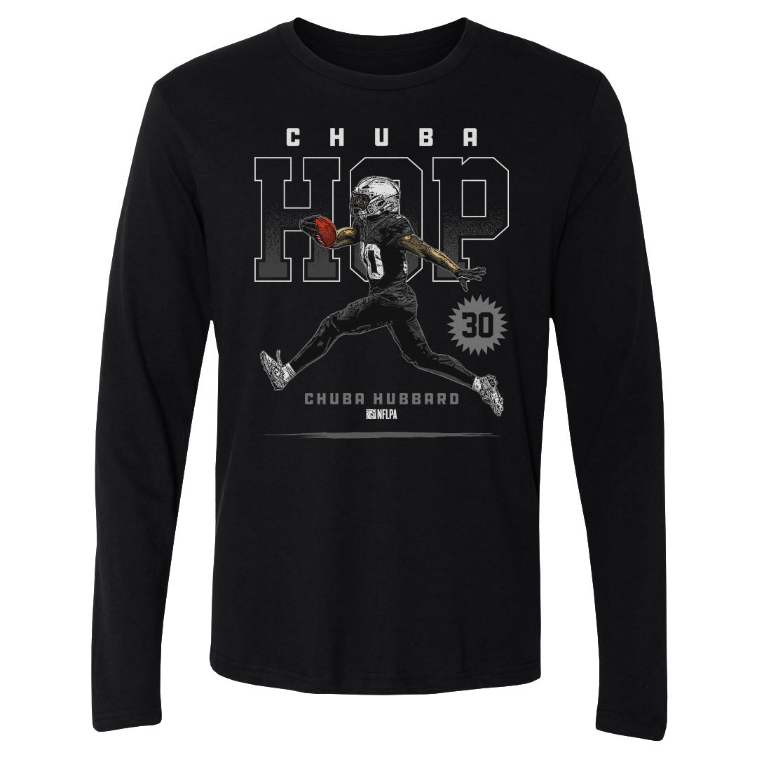 Chuba Hubbard Men&#39;s Long Sleeve T-Shirt | 500 LEVEL