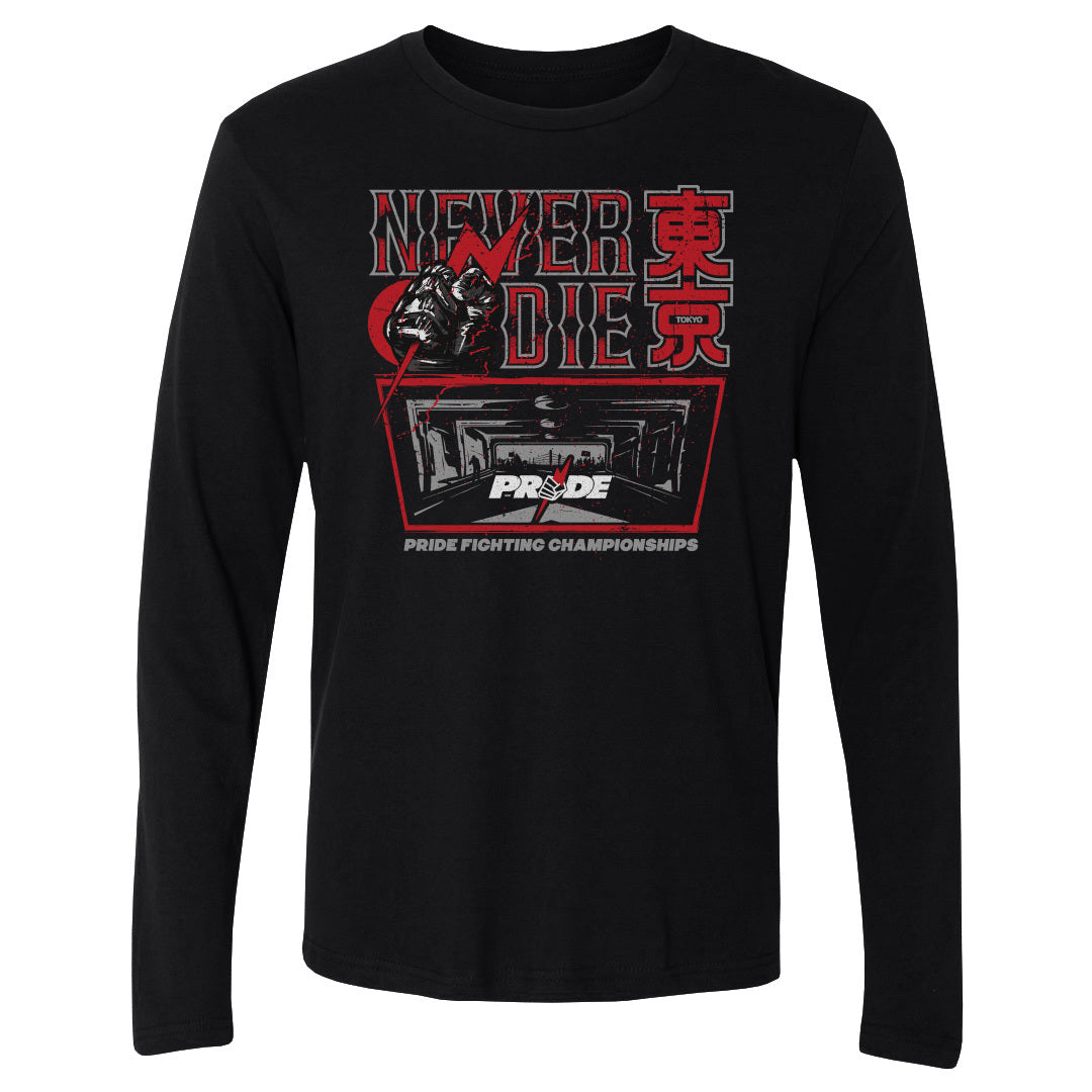 PRIDE Fighting Championships Men&#39;s Long Sleeve T-Shirt | 500 LEVEL