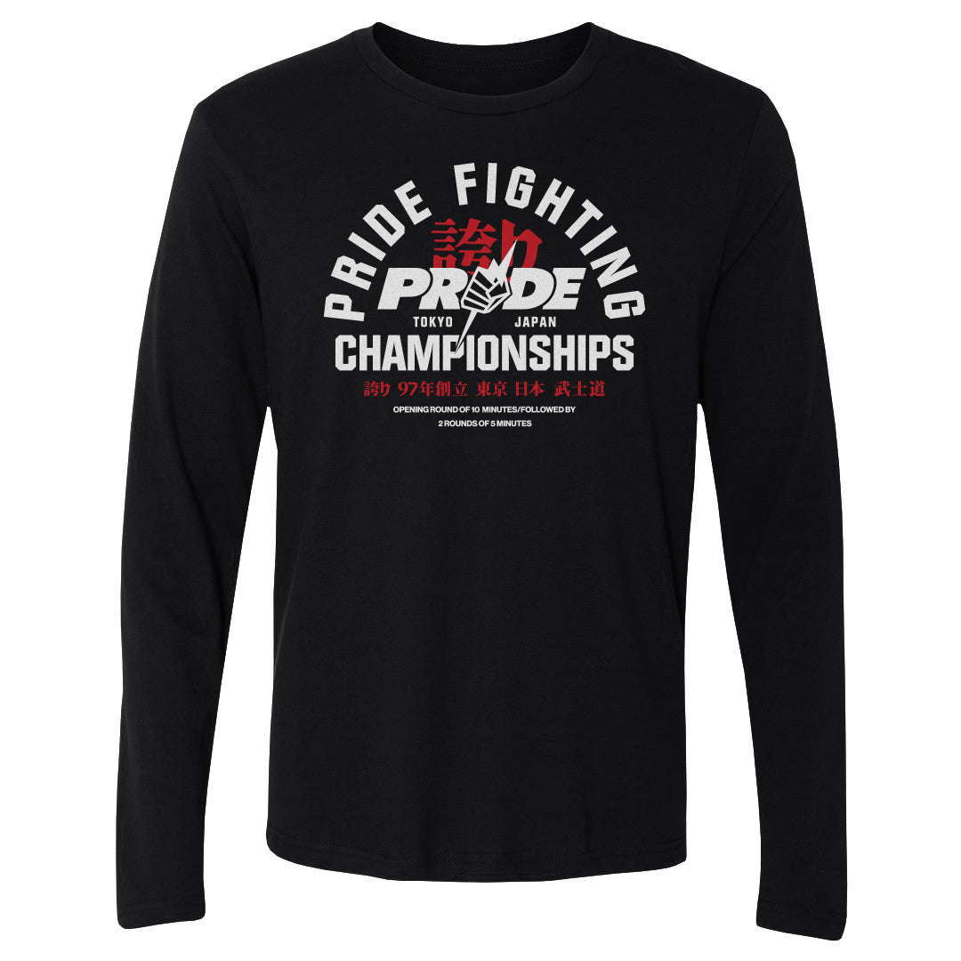 PRIDE Fighting Championships Men&#39;s Long Sleeve T-Shirt | 500 LEVEL