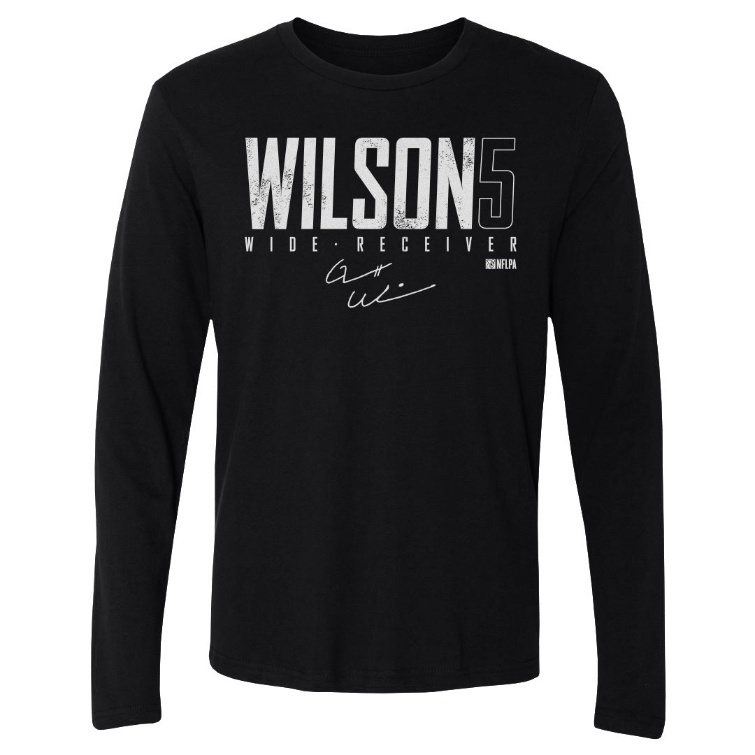 Garrett Wilson Men&#39;s Long Sleeve T-Shirt | 500 LEVEL