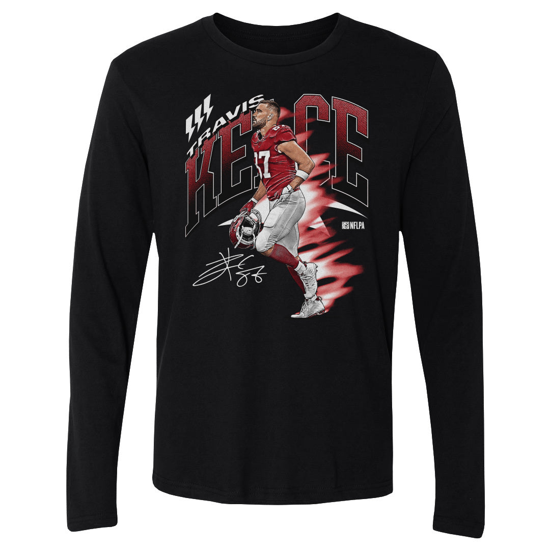 Travis Kelce Men&#39;s Long Sleeve T-Shirt | 500 LEVEL