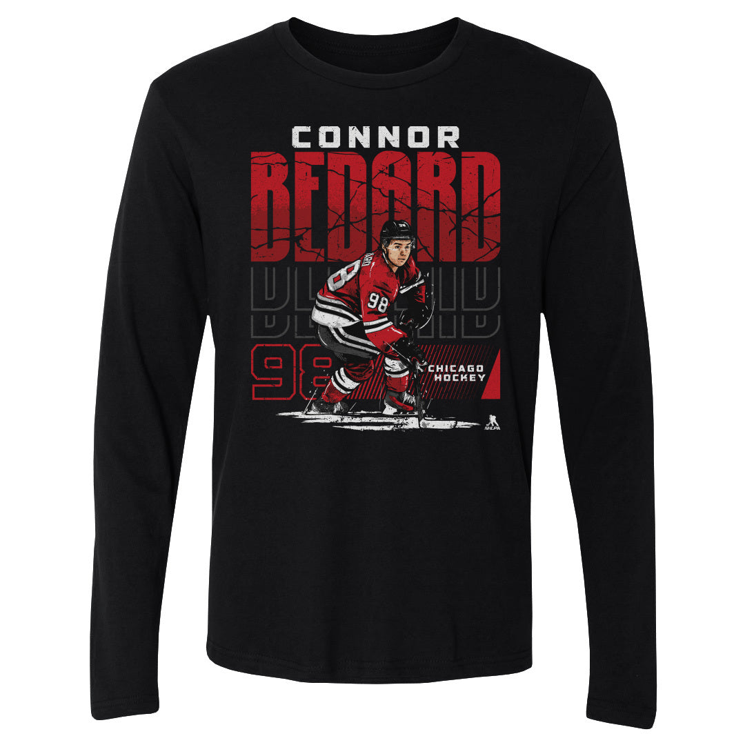 Connor Bedard Men&#39;s Long Sleeve T-Shirt | 500 LEVEL