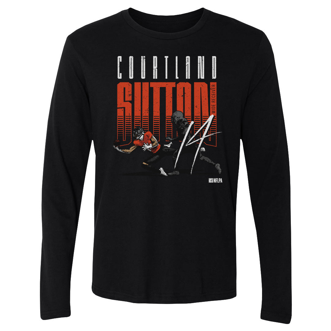 Courtland Sutton Men&#39;s Long Sleeve T-Shirt | 500 LEVEL