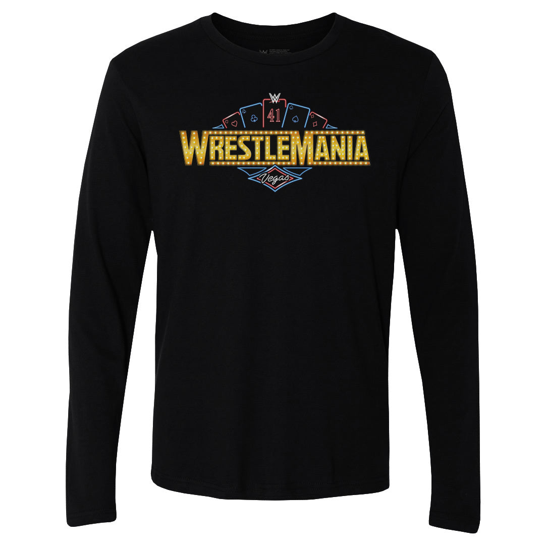 Wrestlemania Men&#39;s Long Sleeve T-Shirt | 500 LEVEL